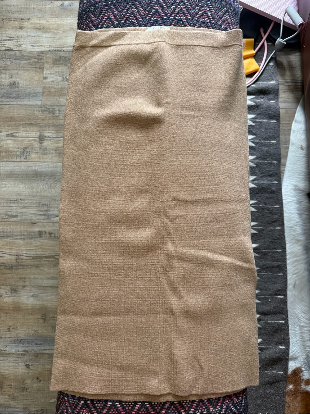 J. Crew Camel Knit Pencil Skirt